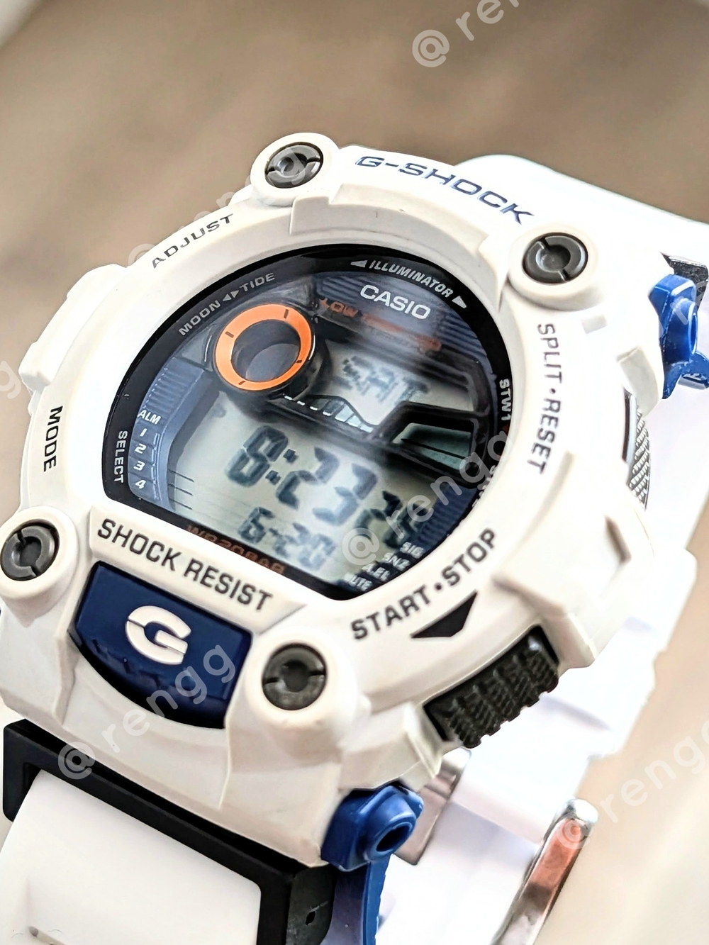 Casio G-Shock White Rescue Digital Watch Shock Resistant 200M